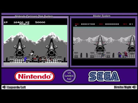 Green Beret (Nintendo vs Sega) Side by side (Master system vs NES) Oficial vs Homebrew  Comparison