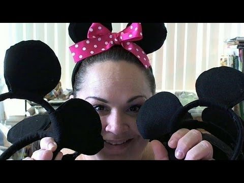 How to Make Mickey and Minnie Mouse Ear- Tutorial with ...
