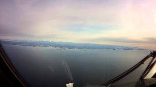 Approaching Nuuk Greenland mountains distanance