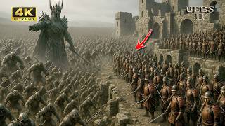 Can 100,000 Samurai Survive Sauron’s 2,000,000 Orc Invasion? | UEBS 2 Epic Battle | 4K