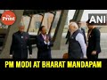 PM Modi welcomed by NSA Ajit Doval & External Affairs Minister Dr. S. Jaishankar at Bharat Mandapam