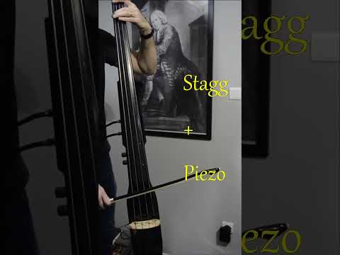 Stagg EDB-3/4-MBK - Electric Upright Bass (EUB) with modifications (w/ Gig Bag and Stand) image 14
