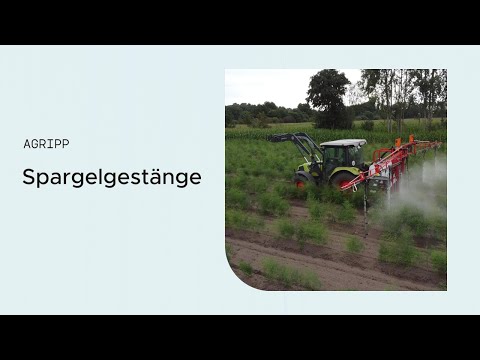 AGRIPP Spargelgestänge mit Bargam Anbauspritze