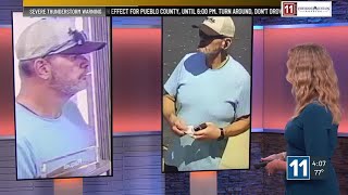 Law enforcement searching for suspect accused of theft in Pueblo West