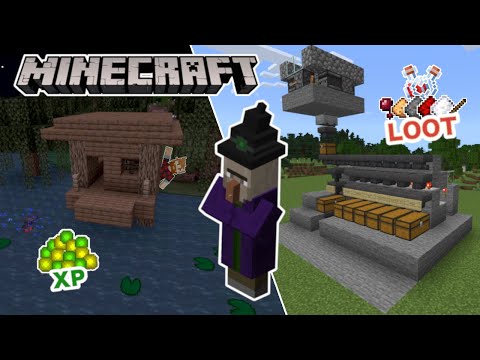 EvoPsy - Witch Farm Automatic Sorting System Tutorial | Minecraft Bedrock Edition