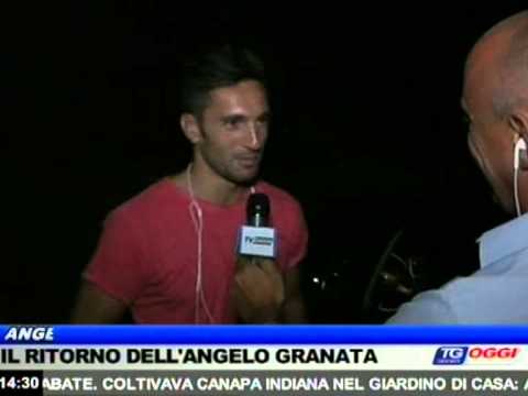 Angelo Siniscalchi arrivo nel ritiro di Chianciano Terme da calciatore della Salernitana 24/07/2013