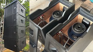 2way double 12 inch line array speaker sound system