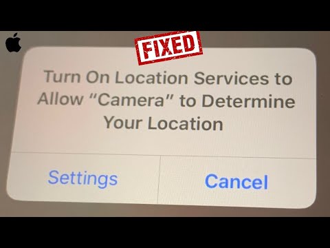 iPhone Stuck on Turn On Location Services to Allow Camera to Determine your Location in Lock Screen