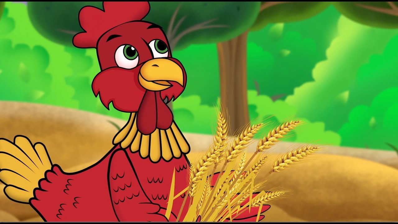 A Galinha Ruiva | Conto e Musicas | Desenhos animados infantis com Os Amiguinhos