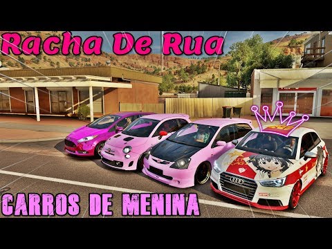RACHA DE RUA COM CARROS DE MENINAS - MAICOSOFT SE DEU MAL - FORZA HORIZON 3 ONLINE
