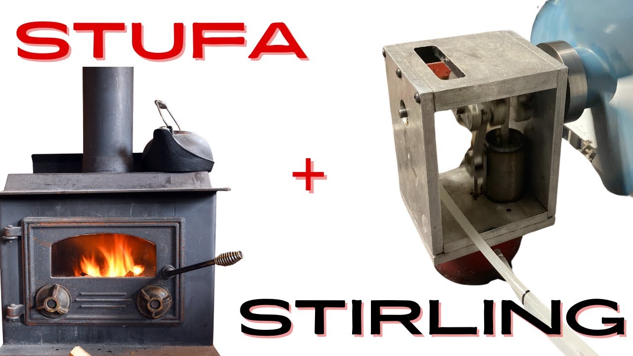 Motore Stirling + stufa a legna
