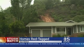Two San Rafael Homes Red-Tagged After Mudslide Crushed Neighboring Home