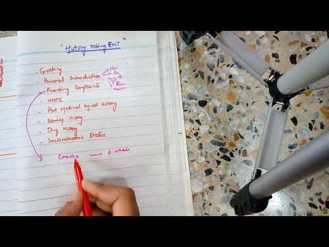 HISTORY TAKING POINTS OF ENT in most accepted way! MUST WATCH