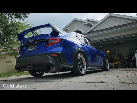 22 Wrx Ets Gesi Downpipe and Remark r1 Catback exhaust