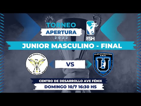 Torneo Apertura 2022: Finales JUNIOR MASCULINO Atlético Fénix vs Club Universitario de San Luis