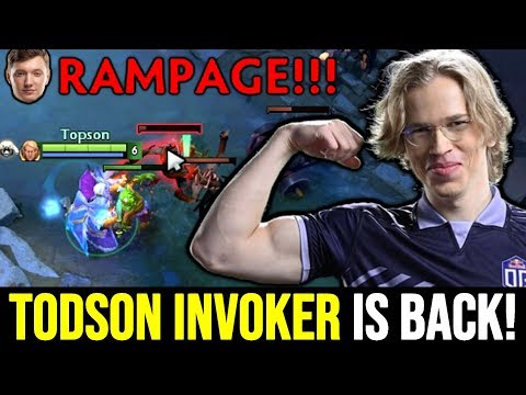 TOPSON is back! Signature Invoker ft Rampage Resolut1on Gorgc Dota 2