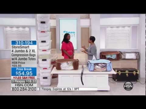 StoreSmart 4 Jumbo and 2 XL Compression Bags with 4 Jumbo Totes 6 15 Marlo Smith