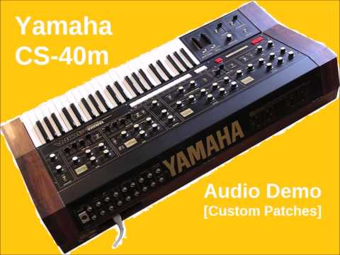 Yamaha CS-40m Analog Synthesizer | HQ AUDIO DEMO | CUSTOM PATCHES