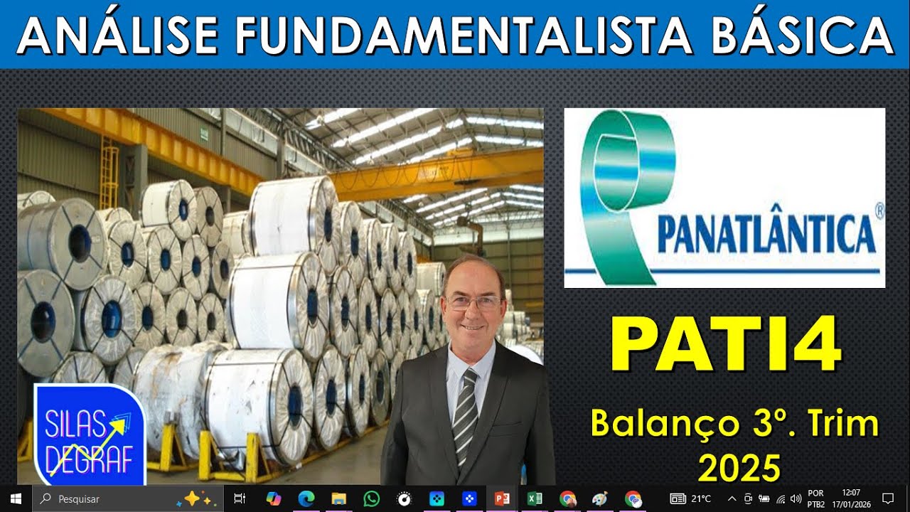 PATI4 - PANATLANTICA S/A. ANÁLISE FUNDAMENTALISTA BÁSICA. PROF. SILAS DEGRAF. 3o. TRIM. 2025