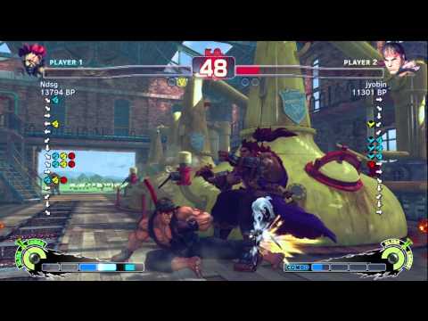 Fujino [Akuma] vs jyobin [Ryu] shamisen3 [Blanka] SSF4 Japanese Ranked Matches - HD Exclusive!