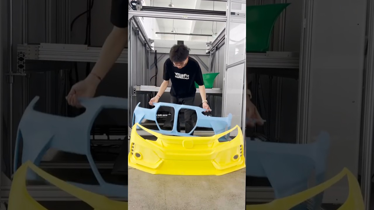 How Crazy is this 😱 3Dprinted car bumper collection.... Dowell 3dprinter    #car #3dprinting #cars