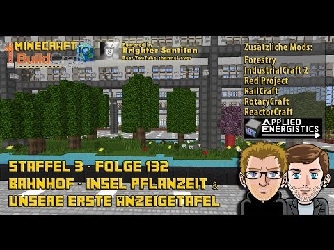 Let´s Play Buildcraft [HD+] S03E132 - Bahnhof - Pflanzzeit & unsere erste Anzeigentafel