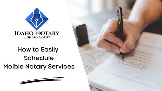 Mobile Notary Boise - Schedule your notary appoint