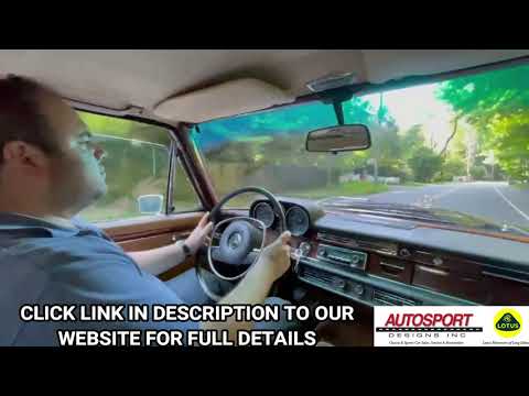 1969 Mercedes Benz 300 SEL 6.3 - Road Test - Autosport Designs
