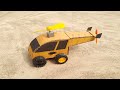 How To Make Helicopter With Cardboard At Home Cardboard Motor Helicopter
