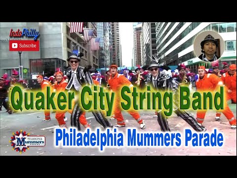Philadelphia Mummers Parade 2022. Quaker City "South Philly" String Band performance