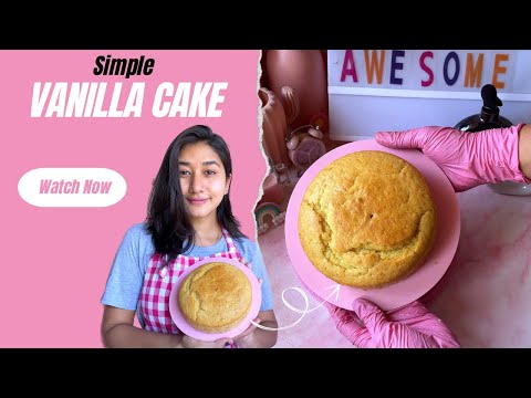 Simple and eggless vanilla cake recipe | Vanilla Cake | Eggless vanilla cake | Easy and eggless cake