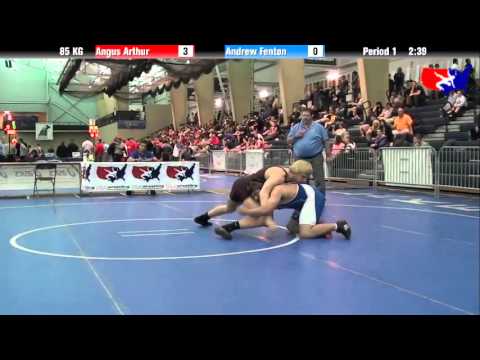 Angus Arthur vs. Andrew Fenton at 2013 FILA Cadet Nationals - FS