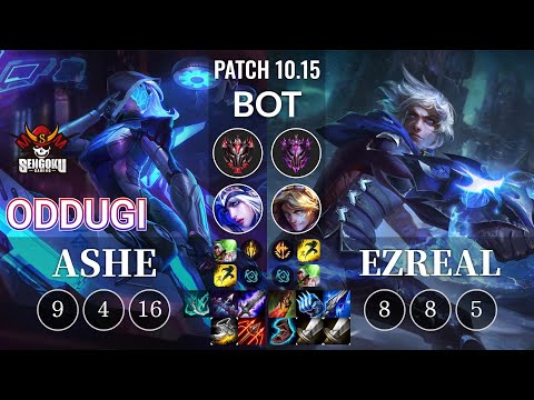 SG OdduGi Ashe vs Ezreal Bot - KR Patch 10.15