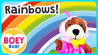 Learn Colors of the Rainbow (using ROYGBIV!) | Toddler Video Educational