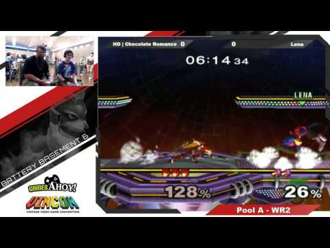 Melee Pools - HD|Chocolate Romance (Roy) Vs. Lena (Falco) - Pool A WR2