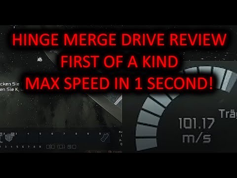 Space Engineers: COMPACT HINGE MERGE DRIVE! MAX SPEED IN 1 SECOND!