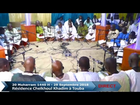 En Direct de la Résidence Cheikhoul Khadim Grande Mosquée : 20 Muharram 1440 H/ 29 Septembre 2018