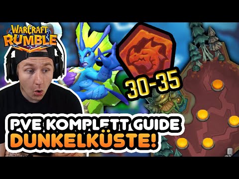😱🔥 DUNKELKÜSTE EASY SCHAFFEN! PVE KOMPLETT GUIDE!  🏹 Warcraft Rumble Deutsch