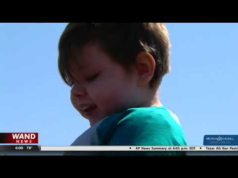 Beach mat installed at central Illinois beach to provide easier access to water