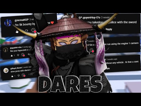 ATTEMPTING MY SUBSCRIBERS’ MOST CREATIVE DARES | ROBLOX JAILBREAK