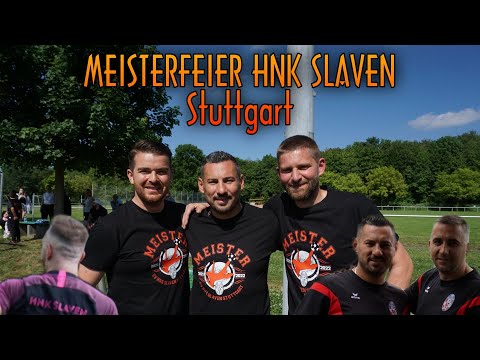 Meisterschaftsfeier vom SV HNK Slaven Stuttgart