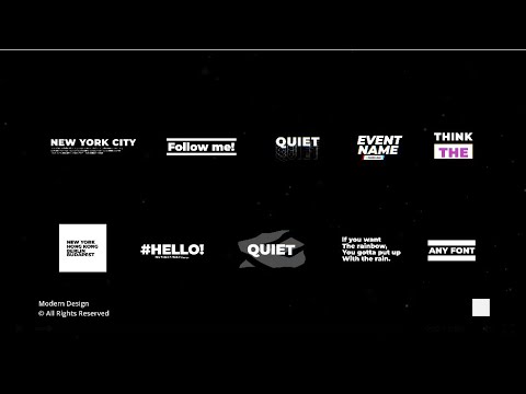 FREE Modern Titles for Apple Motion | Free templates for Final cut Pro