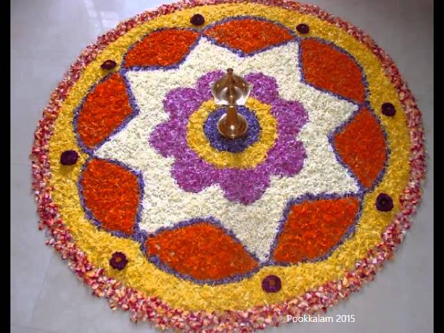 Onam Pookalam designs by Sujith Chandran