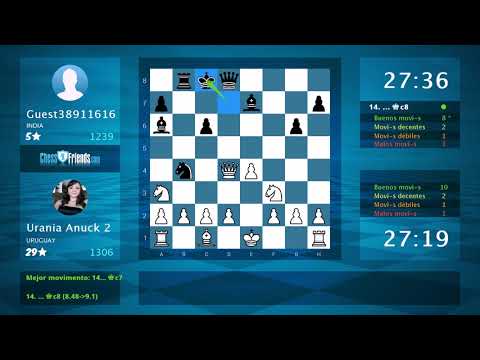 Chess Game Analysis: Urania Anuck 2 - Guest38911616 : 1-0 (By ChessFriends.com)