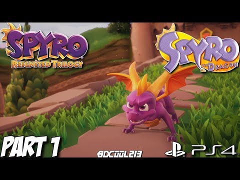 Spyro Reignited Trilogy - Spyro the Dragon Gameplay Walkthrough Part 1 - Artisans World - PS4