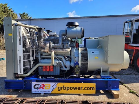 Start  and test diesel generator prerkins 3012 Generatorrheinbach  grbpower