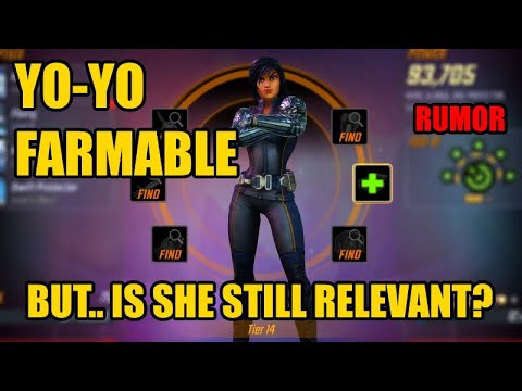 YO-YO RAID STORE FARMABLE | IS SHE STILL RELEVANT | RUMOR | MARVEL STRIKE FORCE | MSF