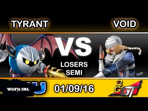 2GGT: ESAM Saga - NME | Tyrant (Meta Knight) Vs. 2GG | VoiD (Sheik) Losers Semi - Smash Wii U