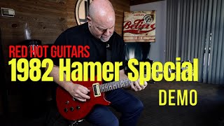 Video thumbnail for 1982 Hamer Special DEMO Sr#1 4722 RED HOT GUITARS! by James Hood Guitar