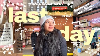 last day being a vendor at the Bryant Park Winter Village // packing up the booth, load out process